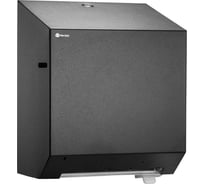 Диспенсер для бумажных полотенец в рулонах автоматик Merida STELLA R металлический, механический, черный CSC302.R