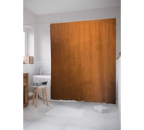 Штора (занавеска) для ванной JoyArty "Ржавая поверхность" из сатена, 180х200 см с крючками, sc_38249