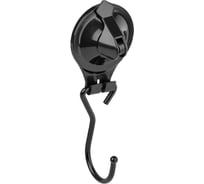 Крючок одинарный на присоске (Air-lock) SAKURA UI-1003 150x50x60 мм, черный 037308