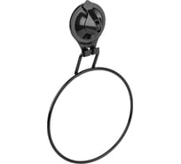 Кольцо для полотенец на присоске (Air-lock) SAKURA BI-3002 260x40x150 мм, черный 037307