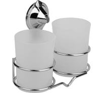 Стакан двойной на присоске (Air-lock) SAKURA BI-1001 хром 037114