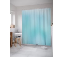 Штора (занавеска) для ванной JoyArty "Градиент неба" из сатена, 180х200 см с крючками, sc_54095