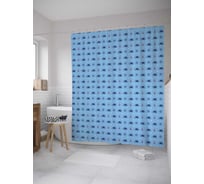 Штора (занавеска) для ванной JoyArty "Осьминоги" из сатена, 180х200 см с крючками, sc_34078