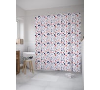 Штора (занавеска) для ванной JoyArty "Пиратская романтика" из сатена, 180х200 см с крючками, sc_55918