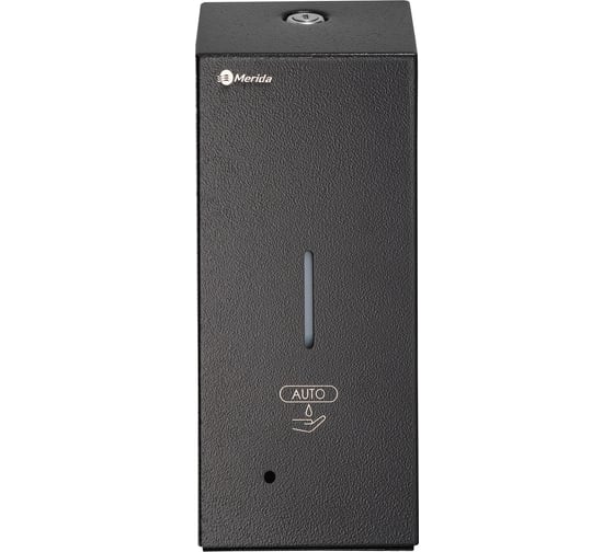 Дозатор для жидкого мыла Merida STELLA R металлический, сенсорный, наливной, черный, 1,2 л DSC115.R