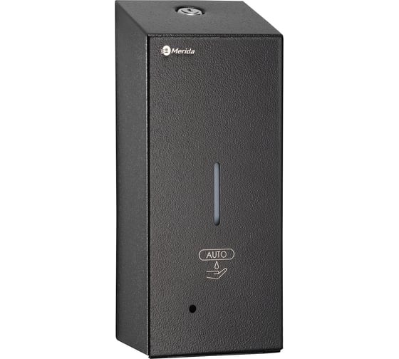 Дозатор для жидкого мыла Merida STELLA R металлический, сенсорный, наливной, черный, 550 мл DSC108.R