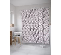 Штора (занавеска) для ванной JoyArty "Символы Америки" из сатена, 180х200 см с крючками, sc_55484