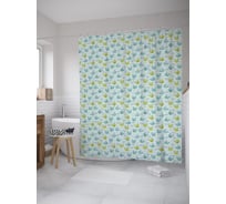 Штора (занавеска) для ванной JoyArty "Веселые котята" из сатена, 180х200 см с крючками, sc_55353