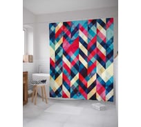 Штора (занавеска) для ванной JoyArty из сатена, 180х200 см с крючками, sc_37450