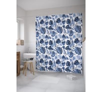 Штора (занавеска) для ванной JoyArty из сатена, 180х200 см с крючками, sc_52410