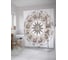 Штора (занавеска) для ванной JoyArty "Эскиз гороскопа" из сатена, 180х200 см с крючками, sc_33741 1