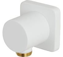 Подключение для душевого шланга Lemark, латунь/белый матовый LM3783MW