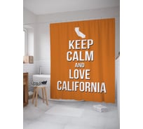 Штора (занавеска) для ванной JoyArty из сатена, 180х200 см с крючками, sc_54186