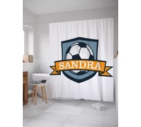 Штора (занавеска) для ванной JoyArty из сатена, 180х200 см с крючками, sc_5066