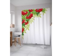 Штора (занавеска) для ванной JoyArty из сатена, 180х200 см с крючками, sc_38396