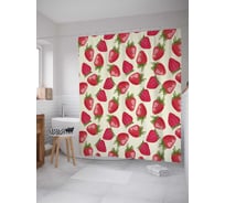 Штора (занавеска) для ванной JoyArty из сатена, 180х200 см с крючками, sc_47768