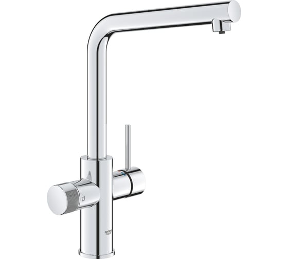 Смеситель для кухонной мойки GROHE Blue Pure Minta с функцией фильтрации, без фильтра в комплекте, хром 30588000