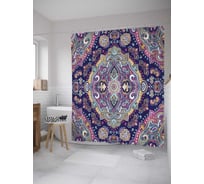 Штора (занавеска) для ванной JoyArty из сатена, 180х200 см с крючками, sc_33883