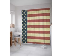 Штора (занавеска) для ванной JoyArty из сатена, 180х200 см с крючками, sc_5950