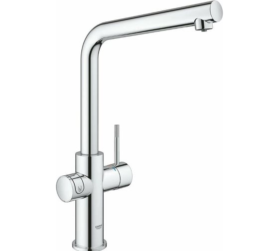 Смеситель для кухонной мойки GROHE Blue Home с системой фильтрации, охлаждения и газирования воды, Wi-Fi, хром () 31454001