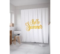 Штора (занавеска) для ванной JoyArty из сатена, 180х200 см с крючками, sc_53740