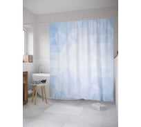 Штора (занавеска) для ванной JoyArty "Геометрия деграде" из сатена, 180х200 см с крючками, sc_33959