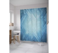 Штора (занавеска) для ванной JoyArty "Сквозь кристаллы" из сатена, 180х200 см с крючками, sc_33967