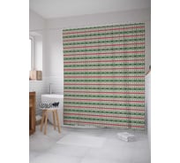 Штора (занавеска) для ванной JoyArty из сатена, 180х200 см с крючками sc_37163