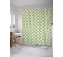 Штора (занавеска) для ванной JoyArty из сатена, 180х200 см с крючками sc_57773