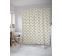 Штора (занавеска) для ванной JoyArty "Многослойность звезд" из сатена, 180х200 см с крючками, sc_60688