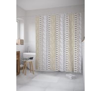 Штора (занавеска) для ванной JoyArty из сатена, 180х200 см с крючками sc_59218