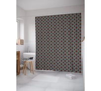 Штора (занавеска) для ванной JoyArty "Арабские мотивы" из сатена, 180х200 см с крючками, sc_57644