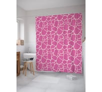 Штора (занавеска) для ванной JoyArty "Потрескавшееся полотно" из сатена, 180х200 см с крючками, sc_38991