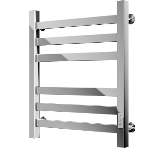Полотенцесушитель электрический профильный Bauedge BAU В81/10 50х60, 2 вставки 3х3, размер 30x10 с таймером справа M0003