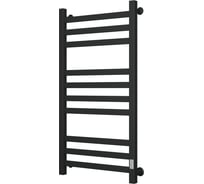 Полотенцесушитель электрический профильный Bauedge BAU В81/10 50х100, 3 вставки 3-4-3, черный матовый RAL 9005 с таймером справа M0009