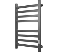 Полотенцесушитель электрический профильный Bauedge BAU В81/10 Gun Grey 50х80, темно-серый металлик, с таймером справа M0081
