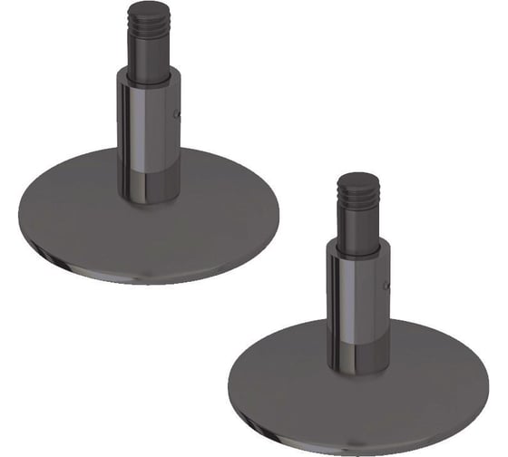Полотенцесушитель электрический профильный Bauedge BAU В81/10 Gun Grey 50х80, темно-серый металлик, с таймером  справа M0081