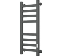 Полотенцесушитель электрический профильный Bauedge BAU Gun Grey В81/10 30х80 темно-серый металлик с таймером, универсальное подключение M0110U