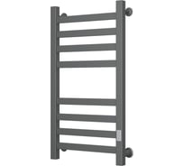 Полотенцесушитель электрический профильный Bauedge BAU Gun Grey В81/10 40х80 темно-серый металлик, с таймером справа M0085