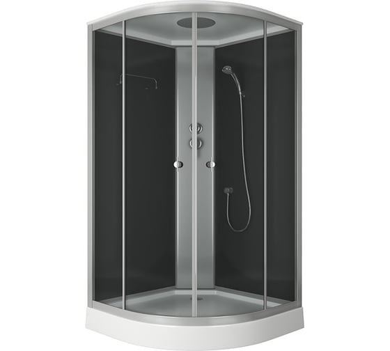 Душевая кабина Bauedge BAU Dream Hit Black 100x100х215, прозрачное закаленное стекло, черная TY0023B