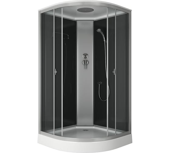 Душевая кабина Bauedge BAU Dream Hit Black 100x100х215, прозрачное закаленное стекло, черная TY0023B