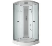 Душевая кабина Bauedge BAU Dream Hit Black 90x90х215, прозрачное закаленное стекло, белая TY0024