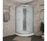 Душевая кабина Bauedge BAU Dream Hit Black 90x90х215, прозрачное закаленное стекло, белая TY0024 11