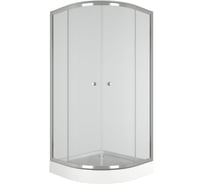 Душевой уголок BauedgeBAU Dream Hit с поддоном 90x90х195, прозрачное закаленное стекло, хромированный профиль TY0027