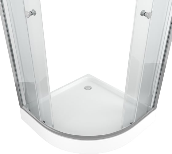 Душевой уголок BauedgeBAU Dream Hit с поддоном 80x80х195, прозрачное закаленное стекло, хромированный профиль TY0026