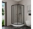 Душевой уголок BauedgeBAU Dream Hit Black с поддоном 80x80х195, прозрачное закаленное стекло, черный профиль TY0029B 8