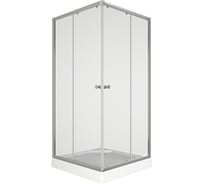 Душевой уголок BauedgeBAU Stil Hit с поддоном 90x90х195, прозрачное закаленное стекло, хромированный профиль TY0035