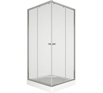 Душевой уголок BauedgeBAU Stil Hit с поддоном 80x80х195, прозрачное закаленное стекло, хромированный профиль TY0034