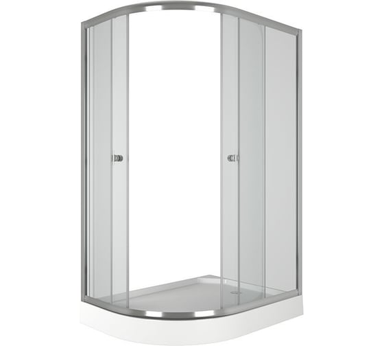 Душевой уголок BauedgeBAU Dream Hit с поддоном 120x85х195, прозрачное закаленное стекло, хромированный профиль, правая TY0033R