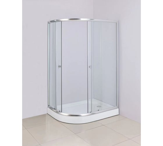 Душевой уголок BauedgeBAU Dream Hit с поддоном 120x85х195, прозрачное закаленное стекло, хромированный профиль, правая TY0033R